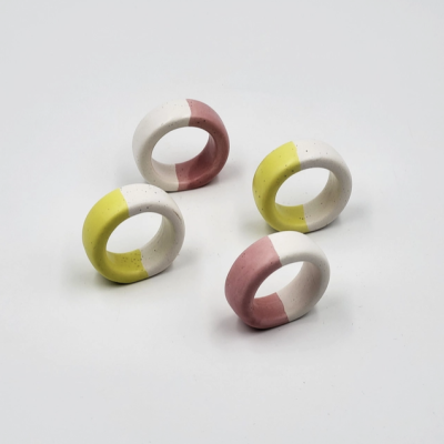 PACK DE 2 "ANEL DE GUARDANAPO" PÓ DE BARRO