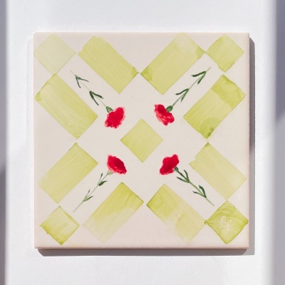 AZULEJO ORIGINAL "UNIÃO DE CRAVOS" SARA FELGUEIRAS