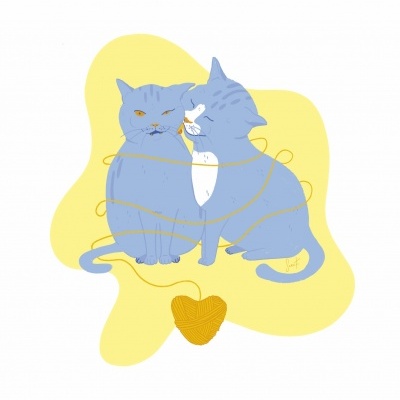 ILUSTRAÇÃO "BE MY VALENTINE " SARA FELGUEIRAS