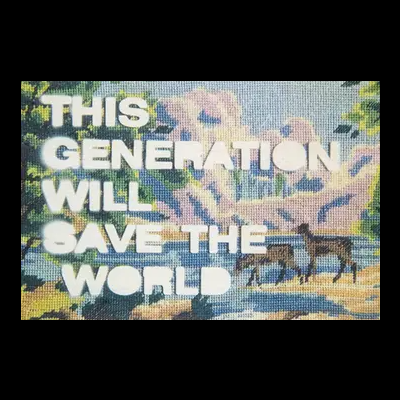 POSTAL DE MADEIRA "THIS GENERATION WILL SAVE THE WORLD" WOODHI