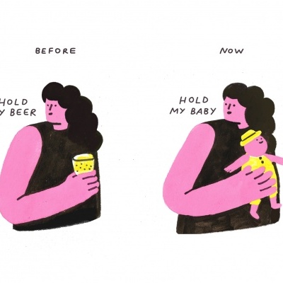 ILUSTRAÇÃO "#4AGRAVIDEDETODOS" GABRIELA ARAÚJO