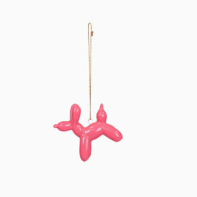 ORNAMENT - BALLON DOG HANGER - PINK - HOUSE VITAMIN