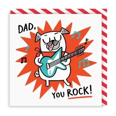 POSTAL DAD YOU ROCK GUITAR OHH DEER