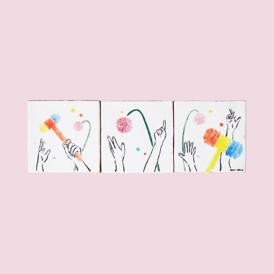 PAINEL CERÂMICO "MARTELOS E ALHOS PORROS" JOANA MUNDANA