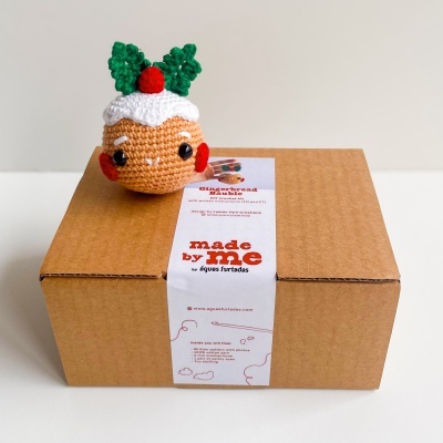 DIY CROCHET KIT "GINGERBREAD BAUBLE" MADE BY ME BY ÁGUAS FURTADAS