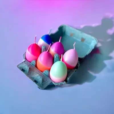 DIP DYE EGGS SIXPACK BLUE - PINK STORIES