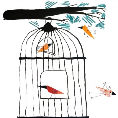 ILUSTRAÇÃO "ESTUDO PARA A LIBERDADE" VITOR HUGO MATOS