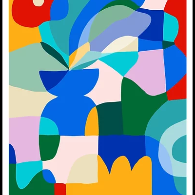 ILUSTRAÇÃO "RED POPPY ON BLUE VASE" TERESA REGO