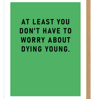 DYING YOUNG GREETING CARD OHH DEER