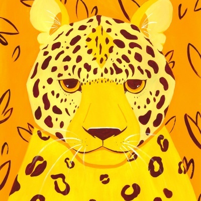 ILUSTRAÇÃO "LEOPARDO DE AMUR" SARA FELGUEIRAS