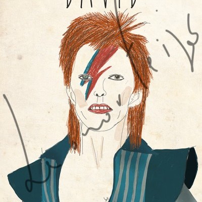 ILUSTRAÇÃO "DAVID BOWIE" LEONOR FEIJÓ