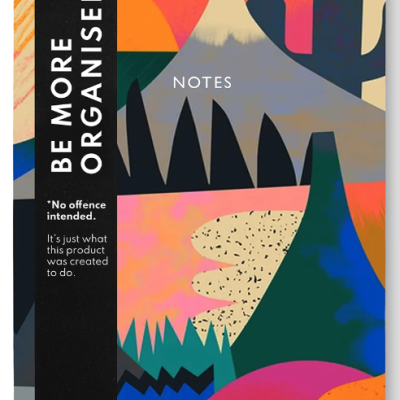 VOLCANIC ABSTRACT LINEN NOTEBOOK OHH DEER