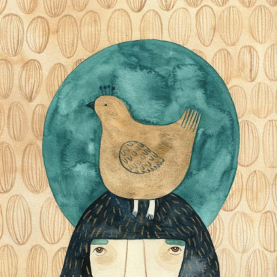 ORIGINAL "GIRL AND A BIRD II" MIRJAM SIIM