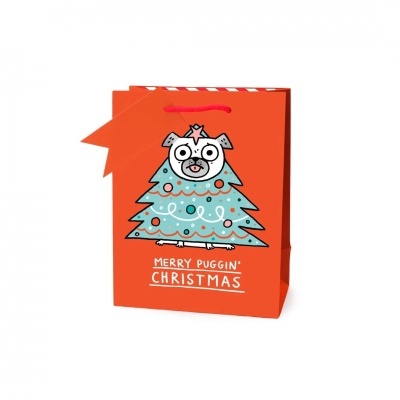 Puggin' Christmas Small Giftbag