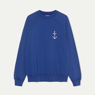 SWEATSHIRT CUNHA LOGO BLUE ECRU LAPAZ