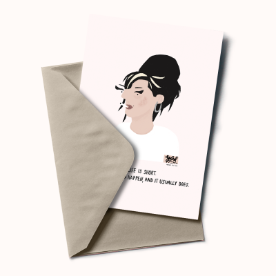 POSTAL "AMY WINEHOUSE" ADRIANA FONTELAS