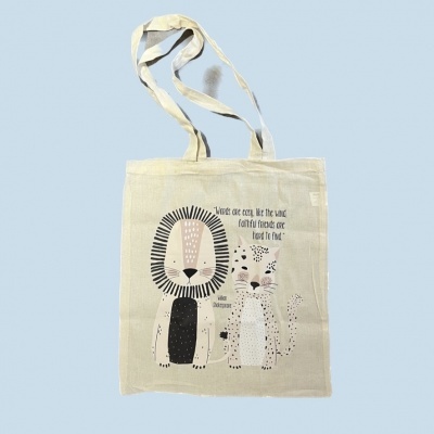 TOTE BAG INFANTIL "WORDS ARE EASY" LEONOR FEIJÓ