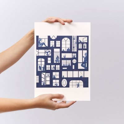 ILUSTRAÇÃO "EM CASA" JOANA MUNDANA