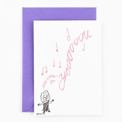 POSTAL "OPERA BIRTHDAY" STUDIO FLASH