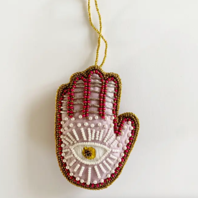 ENFEITE BORDADO "HAMSA HAND" TINYTINY.DK