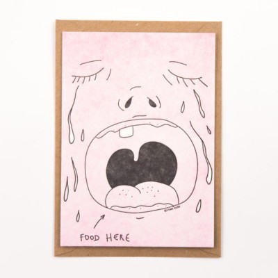 POSTAL "FOOD HERE" STUDIO FLASH