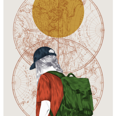 ILUSTRAÇÃO "OUT OF TIME - BLUR" CLÁUDIA SALGUEIRO