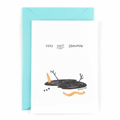 POSTAL " VERY HOT SNOWMAN " STUDIO FLASH