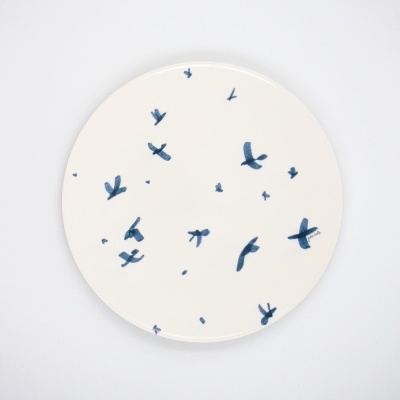 PRATO ILUSTRADO "AVES" JOÃO COSTA E PÓ DE BARRO