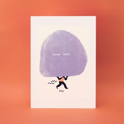 ILUSTRAÇÃO " A TUA IDEIA" GABRIELA ARAÚJO