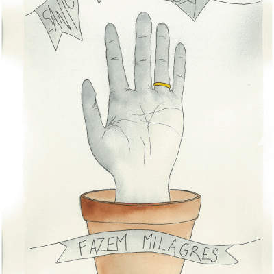 ILUSTRAÇÃO "SANTOS DA CASA FAZEM MILAGRES II" SOFIA VARGE