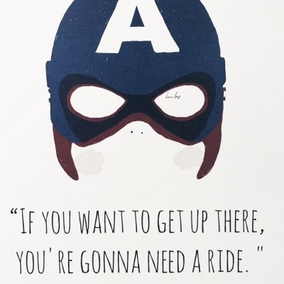 ILUSTRAÇÃO "CAPITÃO-AMÉRICA" LEONOR FEIJÓ