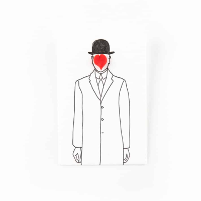 PIN 009 MAGRITTE LOVE STUDIO FLASH