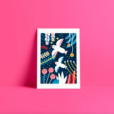 SWALLOWS A5 DIGITAL PRINT ANA SEIXAS