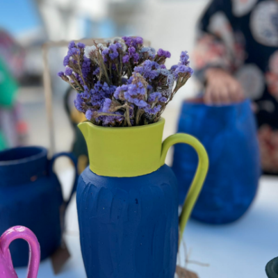 JARRA TALL DEEP BLUE TERRAKOTA