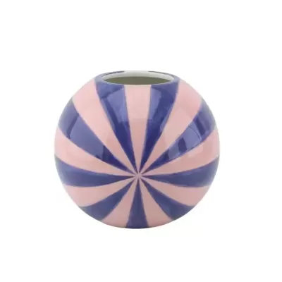 FLOWER VASE- SWIRL LARGE- PINK/BLUE - HOUSE VITAMIN