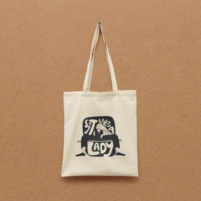 TOTE BAG "SIT LIKE A LADY" MAIARA GREGÓRIO