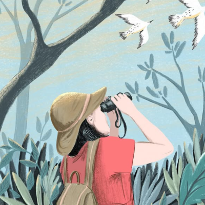ILUSTRAÇÃO "BIRDWATCHING" BÁRBARA AMARAL