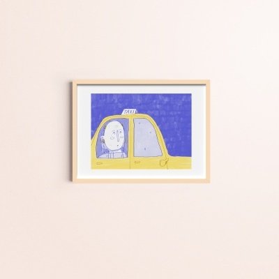 ILUSTRAÇÃO "TÁXI" RITA ROBALINHO