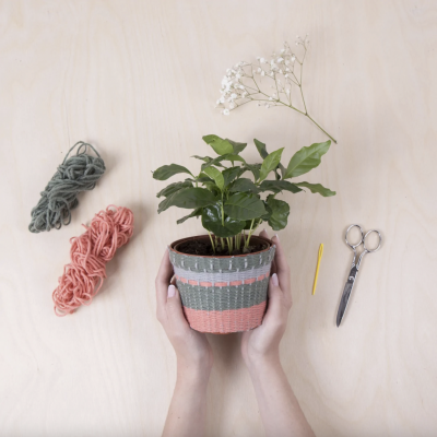 KNIT YOUR OWN PLANTER COVER KIT KIKKERLAND