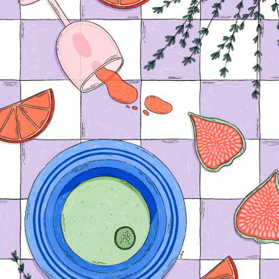 ILUSTRAÇÃO "MESSY TABLE 2" KIKA