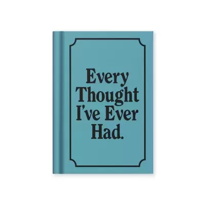 "EVERY THOUGHT I'VE EVER HAD" FABRIC HARDBACK NOTEBOOK (A7) - OHH DEER