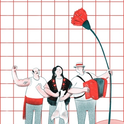 ILUSTRAÇÃO GICLÉE "ONDE VAI UM PORTUGUÊS, VÃO DOIS OU TRÊS" CATARINA LIGEIRO