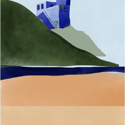 ILUSTRAÇÃO "BEACH I" EVA HALFERS