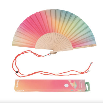 Fan "DEGRADE - ROSA E VERDE" FISURA