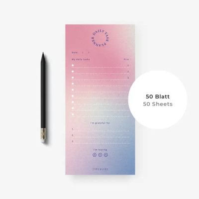 NOTEPAD SLIM "DAILY TASK PLANNER" TYPEALIVE