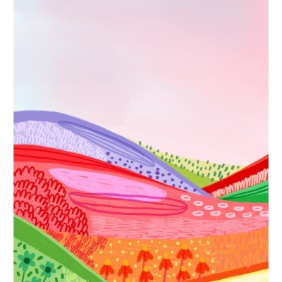 ILUSTRAÇÃO A3 "AZUL EM VIAS DE EXTINÇÃO 5" KIKA