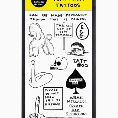TEMPORARY TATTOOS DAVID SHRIGLEY