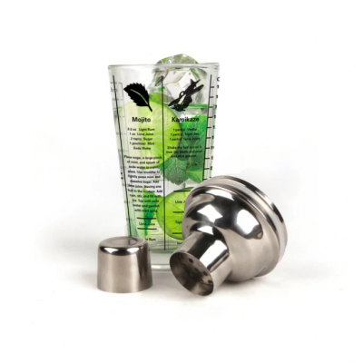 "MIX MASTER COCKTAIL SHAKER 16OZ" KIKKERLAND