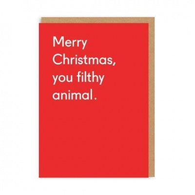 POSTAL "MERRY CHRISTMAS YOU FILTHY ANIMAL" OHH DEER