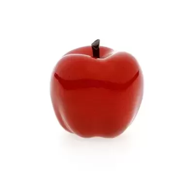 MAÇÃ VERMELHA CERÂMICA 8CM C.ª ATLÂNTICA